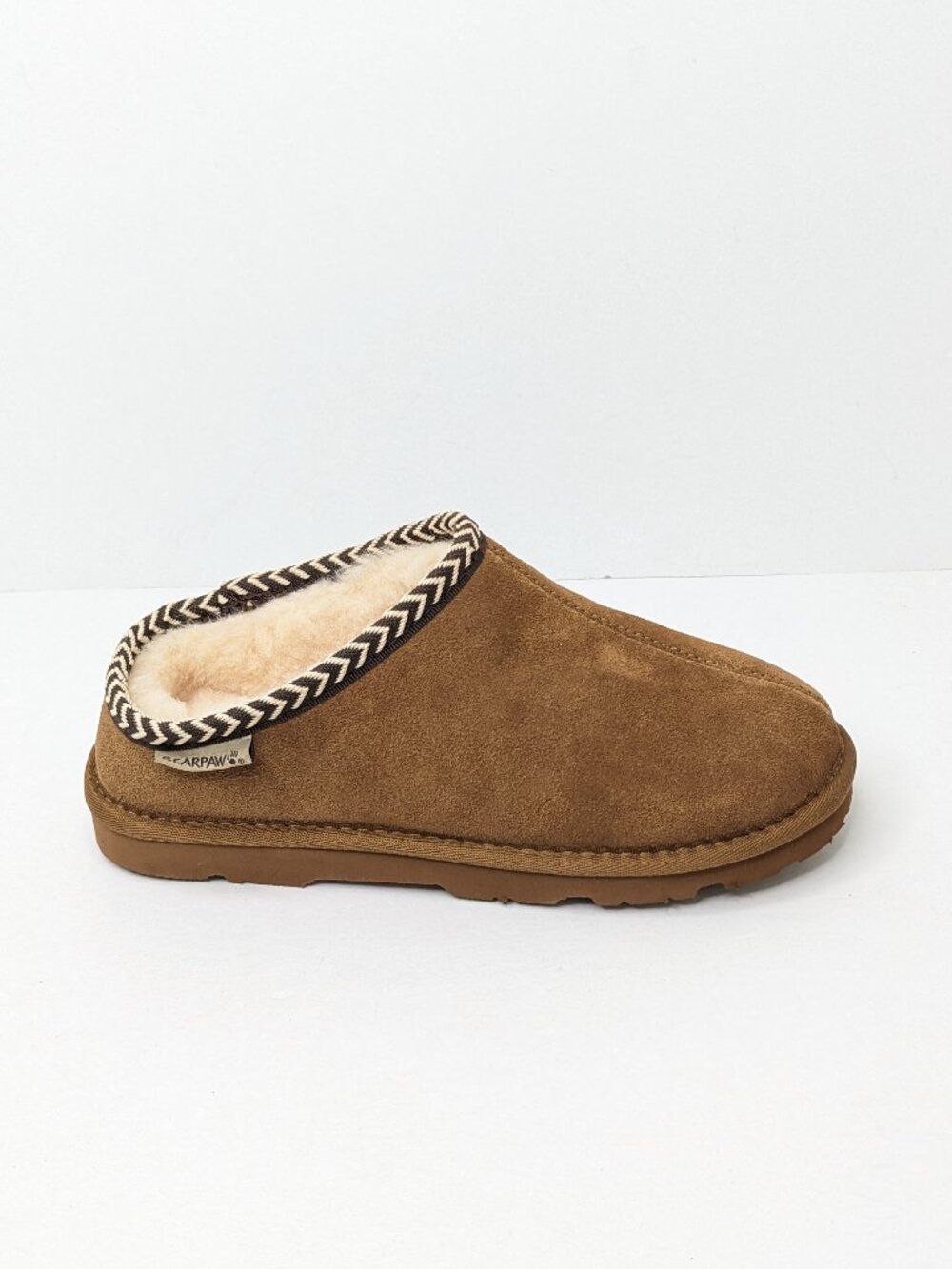 BearPaw Tabitha Slippers Chestnut Suede Women's 7